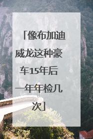 像布加迪威龙这种豪车15年后一年年检几次