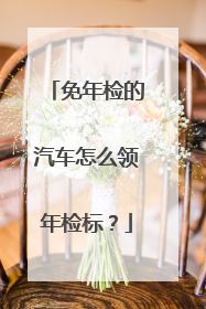 免年检的汽车怎么领年检标？