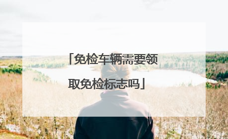 免检车辆需要领取免检标志吗