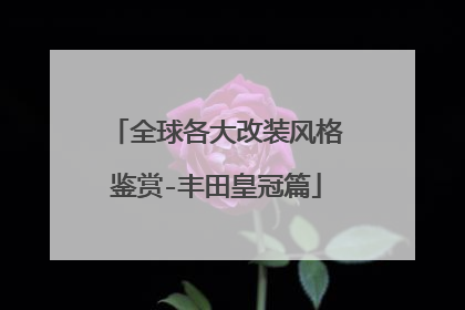 全球各大改装风格鉴赏-丰田皇冠篇