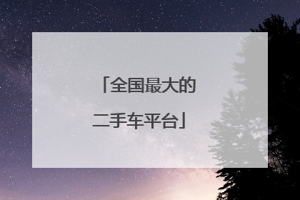 全国最大的二手车平台