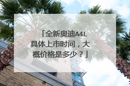 全新奥迪A4L具体上市时间，大概价格是多少？