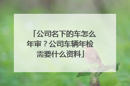 公司名下的车怎么年审？公司车辆年检需要什么资料