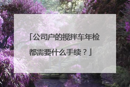 公司户的搅拌车年检都需要什么手续？