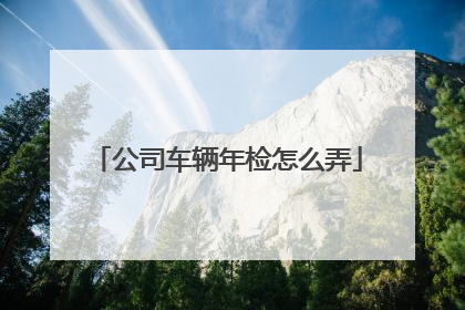 公司车辆年检怎么弄