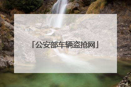 公安部车辆盗抢网