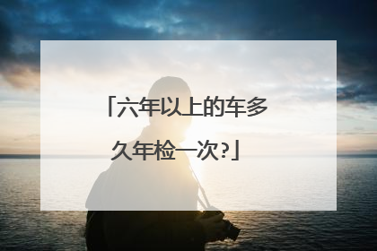 六年以上的车多久年检一次?