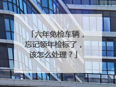 六年免检车辆，忘记领年检标了，该怎么处理？