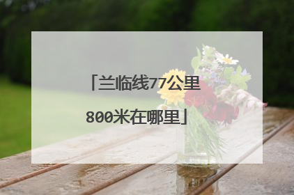 兰临线77公里800米在哪里