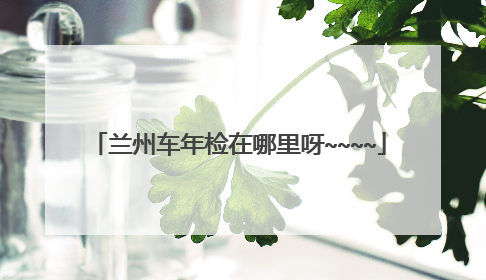 兰州车年检在哪里呀~~~~