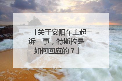 关于安阳车主起诉一事，特斯拉是如何回应的？