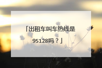 出租车叫车热线是95128吗？