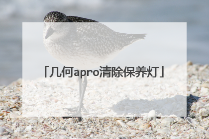 几何apro清除保养灯