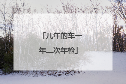 几年的车一年二次年检