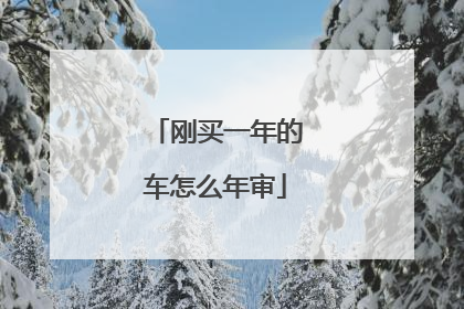 刚买一年的车怎么年审