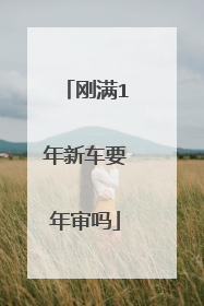 刚满1年新车要年审吗