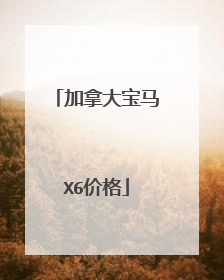 加拿大宝马X6价格
