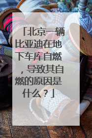 北京一辆比亚迪在地下车库自燃，导致其自燃的原因是什么？