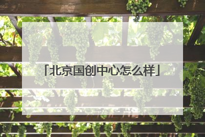 北京国创中心怎么样