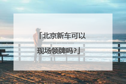 北京新车可以现场领牌吗?