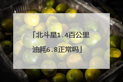 北斗星1.4百公里油耗6.8正常吗