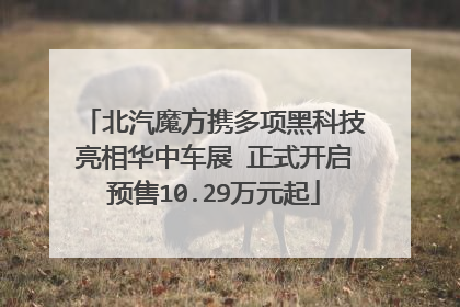 北汽魔方携多项黑科技亮相华中车展 正式开启预售10.29万元起