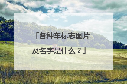 各种车标志图片及名字是什么？
