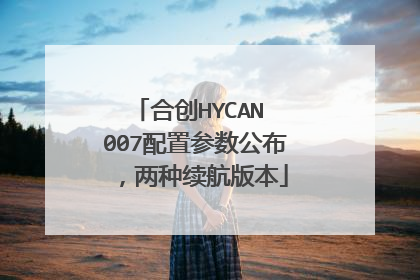 合创HYCAN 007配置参数公布，两种续航版本