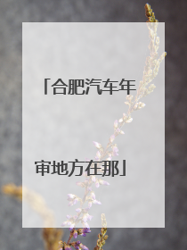 合肥汽车年审地方在那