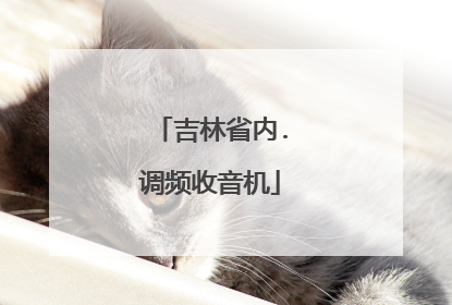 吉林省内.调频收音机