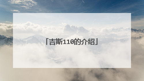 吉斯110的介绍