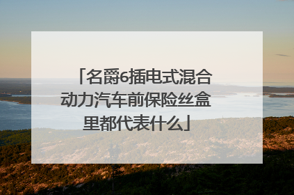 名爵6插电式混合动力汽车前保险丝盒里都代表什么