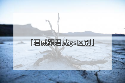 君威跟君威gs区别