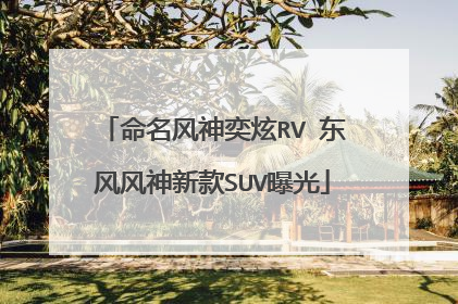 命名风神奕炫RV 东风风神新款SUV曝光