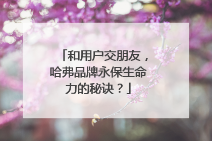 和用户交朋友，哈弗品牌永保生命力的秘诀？