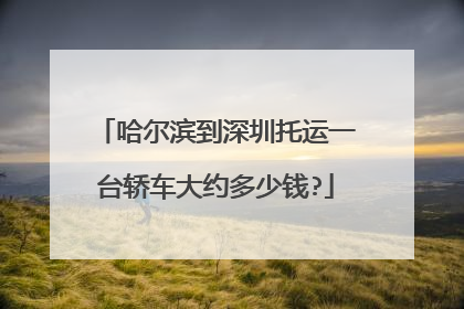 哈尔滨到深圳托运一台轿车大约多少钱?