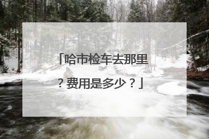 哈市检车去那里？费用是多少？