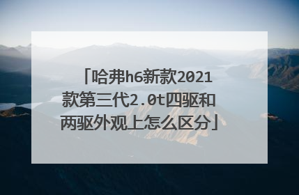 哈弗h6新款2021款第三代2.0t四驱和两驱外观上怎么区分