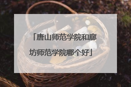 唐山师范学院和廊坊师范学院哪个好