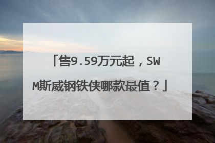 售9.59万元起，SWM斯威钢铁侠哪款最值？