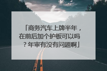 商务汽车上牌半年，在前后加个护板可以吗？年审有没有问题啊