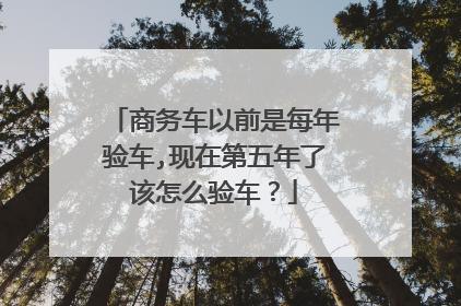 商务车以前是每年验车,现在第五年了该怎么验车？