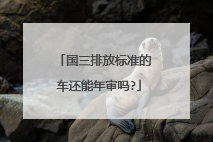 国三排放标准的车还能年审吗?