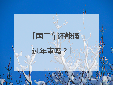 国三车还能通过年审吗？