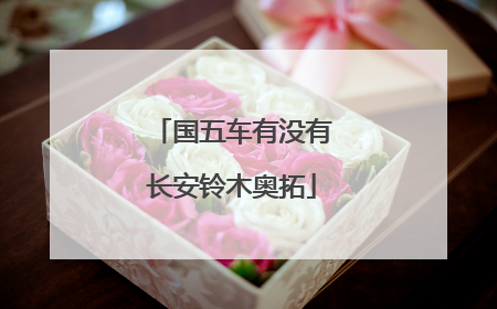 国五车有没有长安铃木奥拓