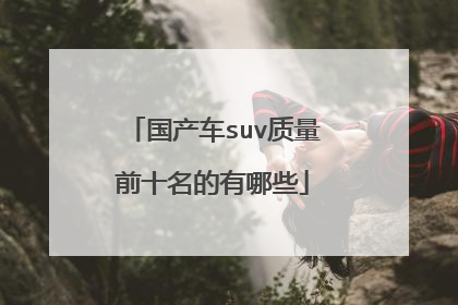 国产车suv质量前十名的有哪些
