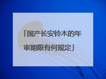 国产长安铃木的年审期限有何规定