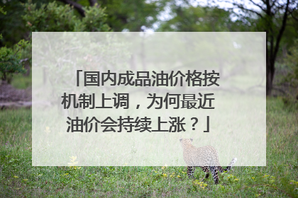 国内成品油价格按机制上调，为何最近油价会持续上涨？