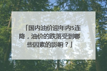 国内油价迎年内5连降，油价的跌落受到哪些因素的影响？