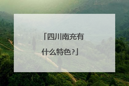 四川南充有什么特色?